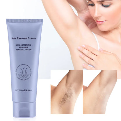 Body Hair Removal Cream Sensitive Skin Painless Effective Hair Removal Cream for Hand Legs and Bikini Area Armpit Mild Formula