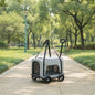 Rolling Pet Carrier Foldable Wheeled Pet Carrier Smooth Spacious for Small Pets, Travel, Vet Visits