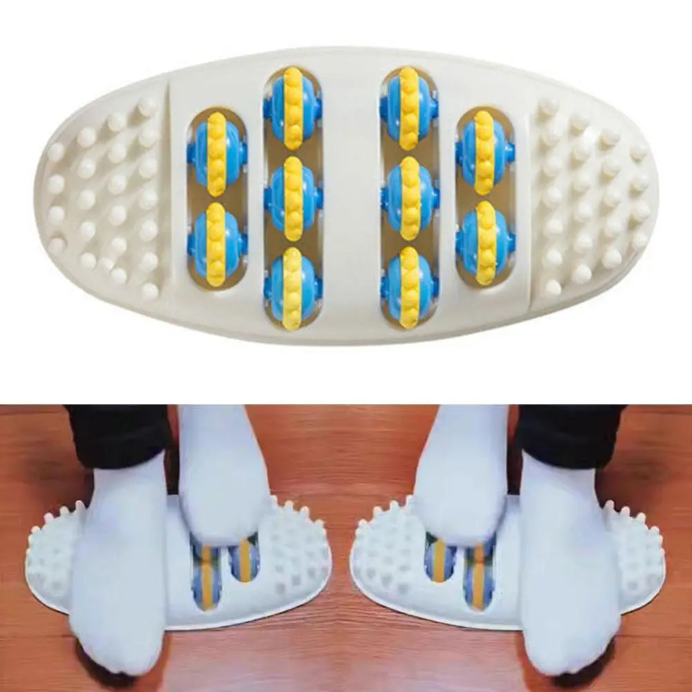 Hypoallergenic Foot Massage Mat with Acupressure Kneading Design, Non-Powered Plastic Reflexology Tool for Stress Re