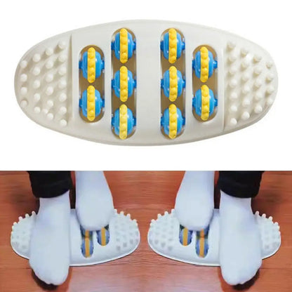 Hypoallergenic Foot Massage Mat with Acupressure Kneading Design, Non-Powered Plastic Reflexology Tool for Stress Re