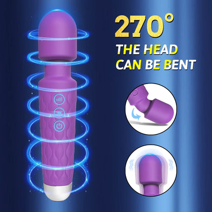 Powerful Vibrating AV Vibrator Magic Wand Clitoris Stimulator Sex Toys for Women G Spot Massager Adult Female Sex Erotic Product