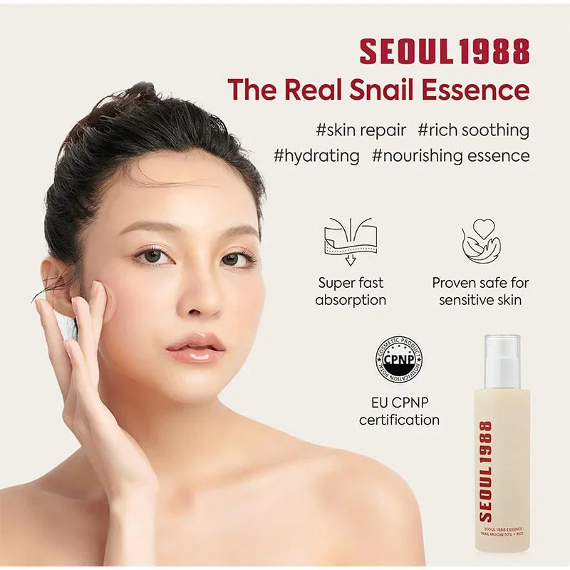 Seoul 1988 Retinal Liposome Face Cream,Snail Mucin Essence Rice Moisturizing Soothing Toner,Retinol Eye Serum,Korean Skincare