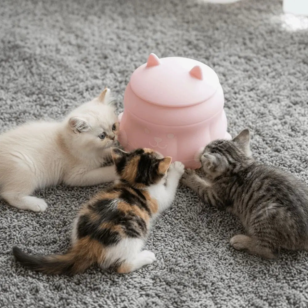 Silicone Pet Nursing Bottle Anti-Slip Bionic Nipple Pet Milk Feeder Multi-Nozzle Bite Resistant Dog Drinking Bottle