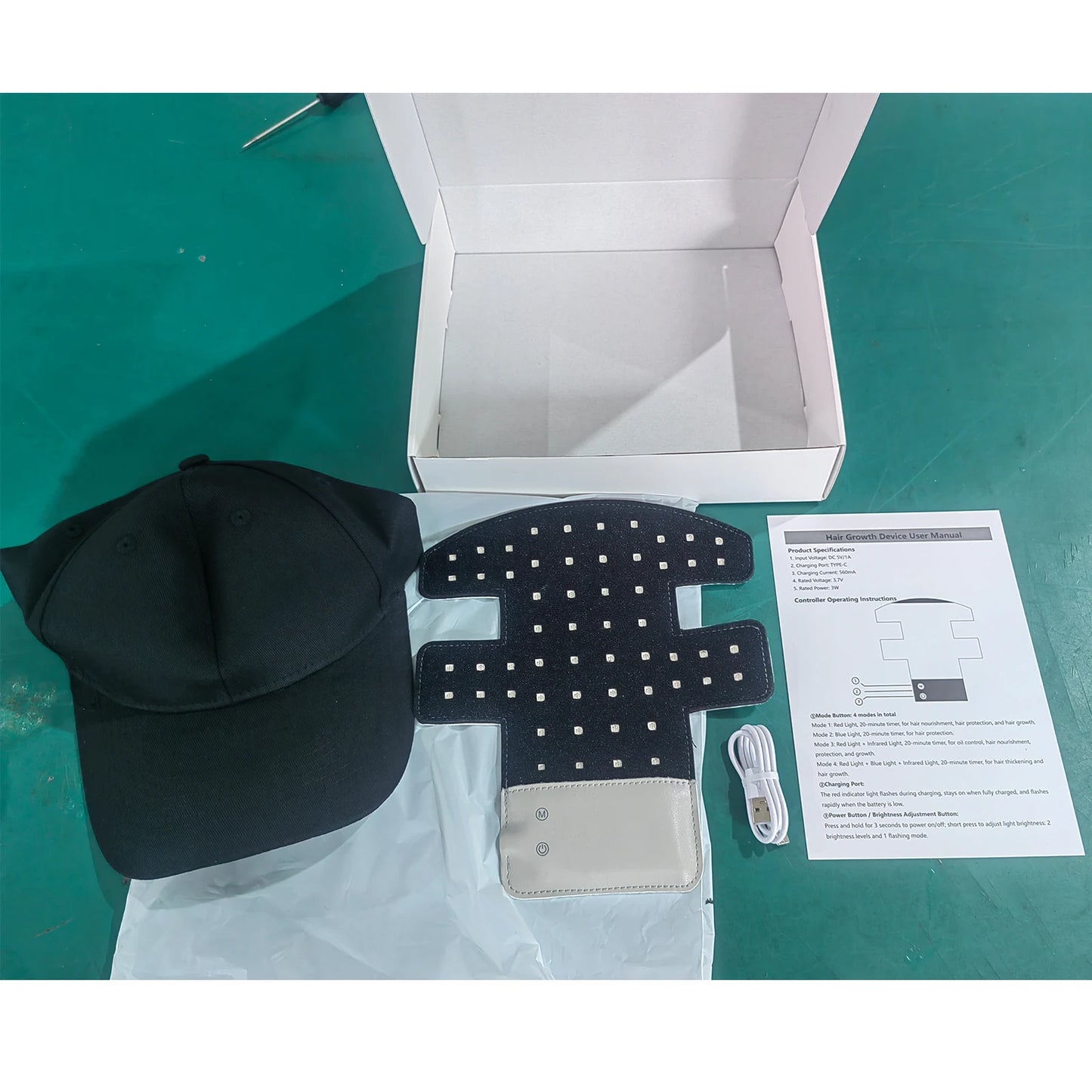 Hair Growth Cap Red Light Therapy Cap Device Anti Hair Loss Led Hair Growth Hat Near Infrared Relax Head Treatment Hat Machine