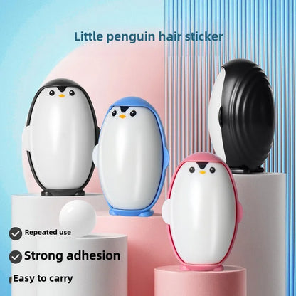 Washable Lint Remover Penguin Clothes Roller Portable Pet Hair Remover Dust Removal Eliminator Brush Hair Sticky Cleaning Tools