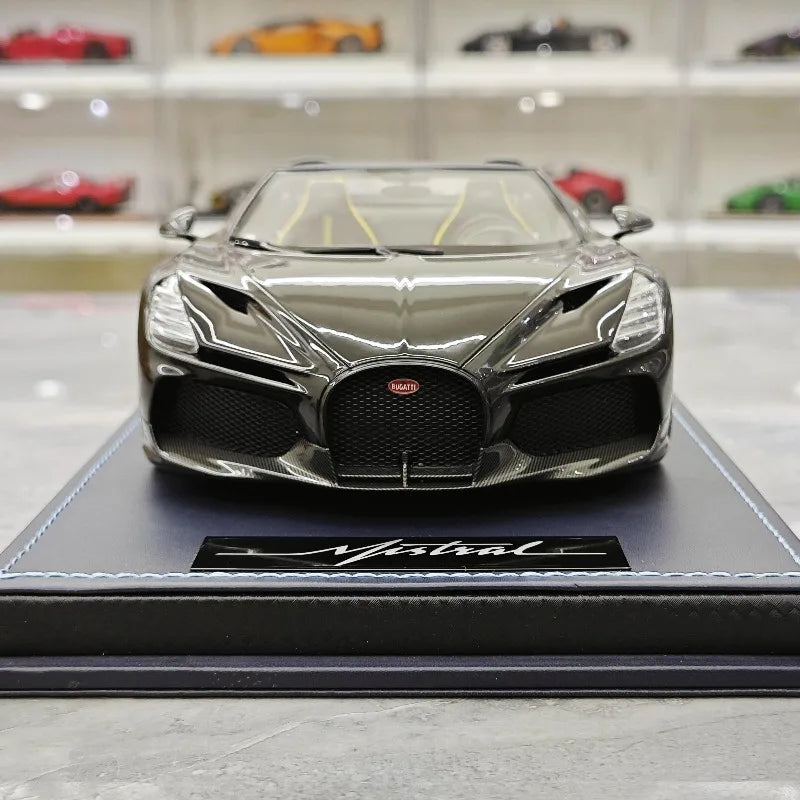 MR 1/18 Bugatti W16 Mistral Resin Motor Vehicle Toy Die-casting Metal Model Collection Boy Gifts