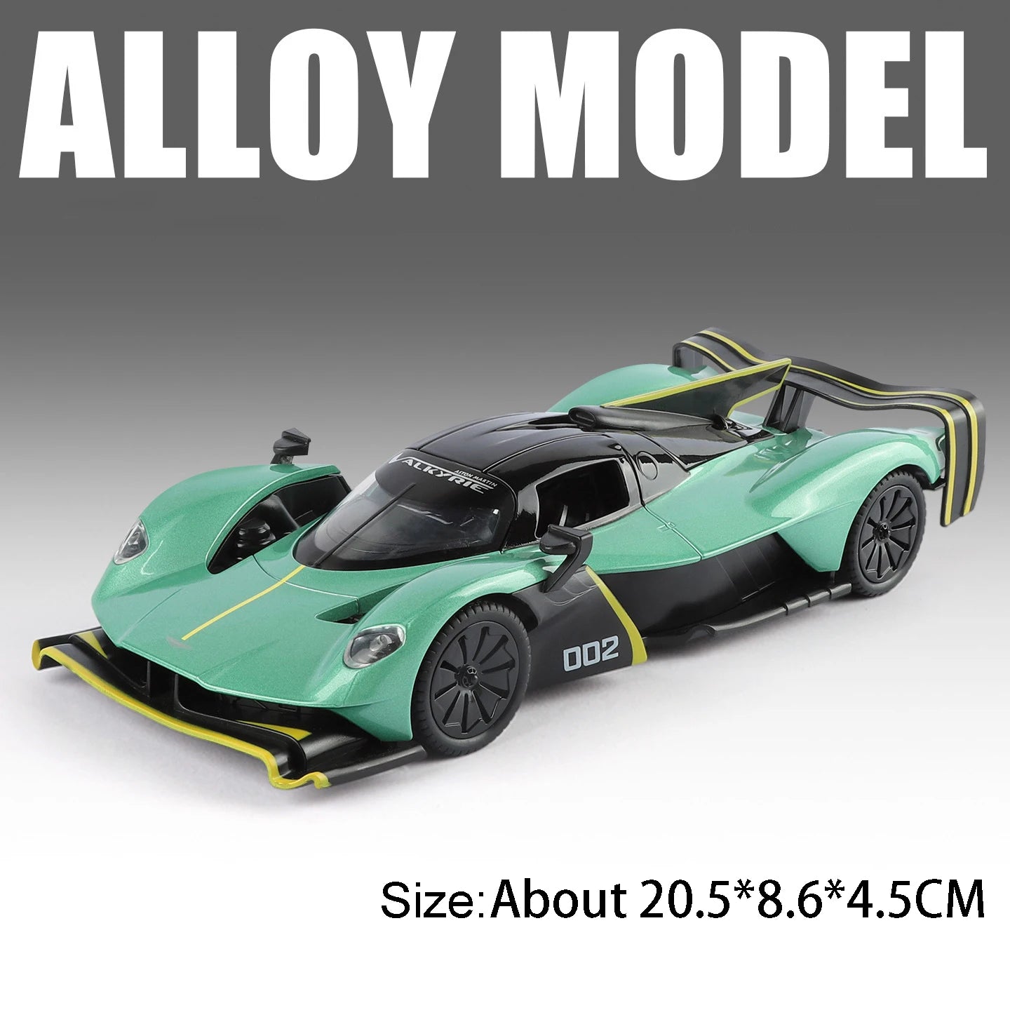 Valkyrie GT-R50 Sports 1:24 Car Model Toy Diecast Alloy Doors Opened Sound Light Supercar Collectible Ornaments Toy Gifts