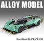Valkyrie GT-R50 Sports 1:24 Car Model Toy Diecast Alloy Doors Opened Sound Light Supercar Collectible Ornaments Toy Gifts