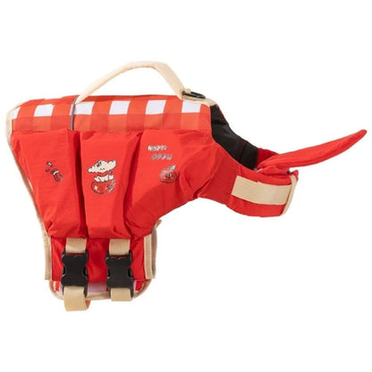 Waterproof Dog Life Jacket Breathable High Buoyancy Dog Swimming Suit Adjustable Thick Sponge Pad Dog Life Preserver Swimming