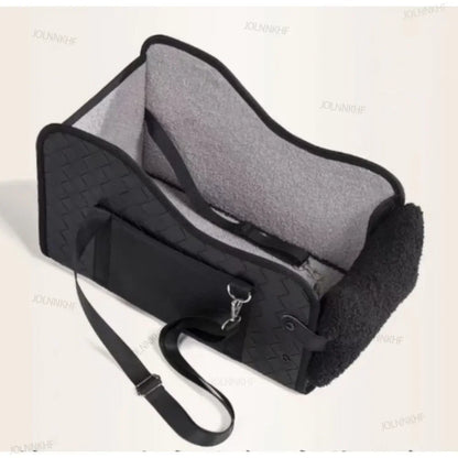 Center Console Dog Car Seat Portable Car Safety Travel Dog Beds Pet Puppy Middle Console Dog Car Seat for Small Dogs Cats