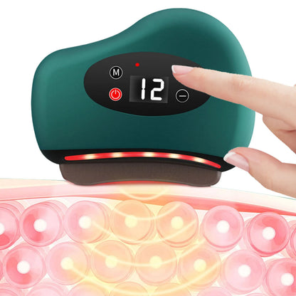 Electric Scraping Instrument Lightweight Heated Muscle Scraping Tool USB Charging Hot Compress Eye Massager Red Light Scraper