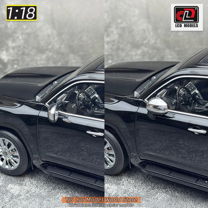 LCD Diecast model 1/18 scale Land Cruiser LC300 ZX SUV Metal car model Static display collection holiday gifts