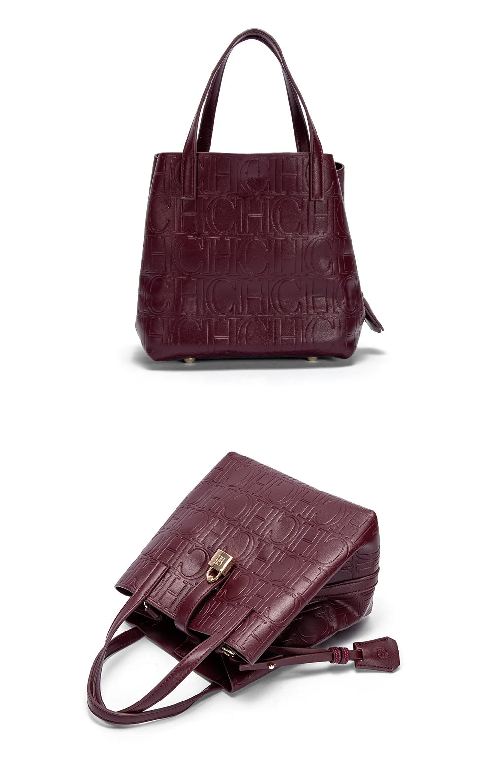 CH Classic Simple Solid Color Women's New Large Capacity Handbag Letter Element Women's Handbag