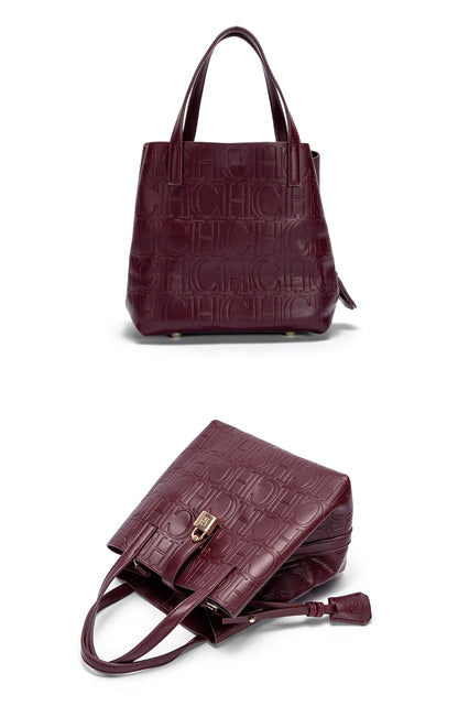 CH Classic Simple Solid Color Women's New Large Capacity Handbag Letter Element Women's Handbag