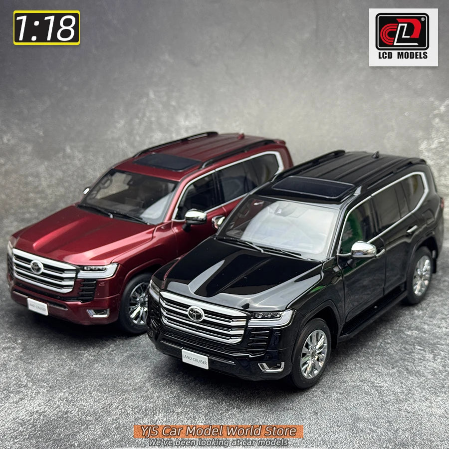 LCD Diecast model 1/18 scale Land Cruiser LC300 ZX SUV Metal car model Static display collection holiday gifts
