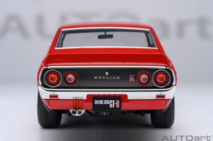 NISSAN SKYLINE 2000 GT-R (KPGC110) TUNED VERSION RS WATANABE WHEEL AUTOart 1/18 Static display model gift collection