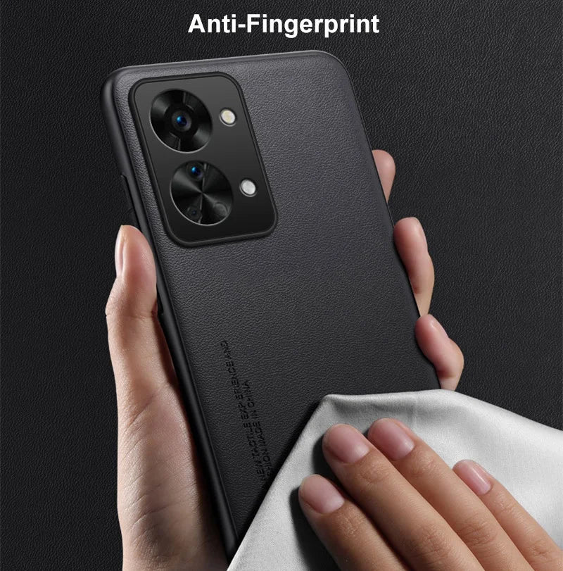 Luxury PU Leather Case For OnePlus Nord 2T Back Cover Matte Silicone Full Protection Phone Case For One Plus Nord 2T 5G Nord2T