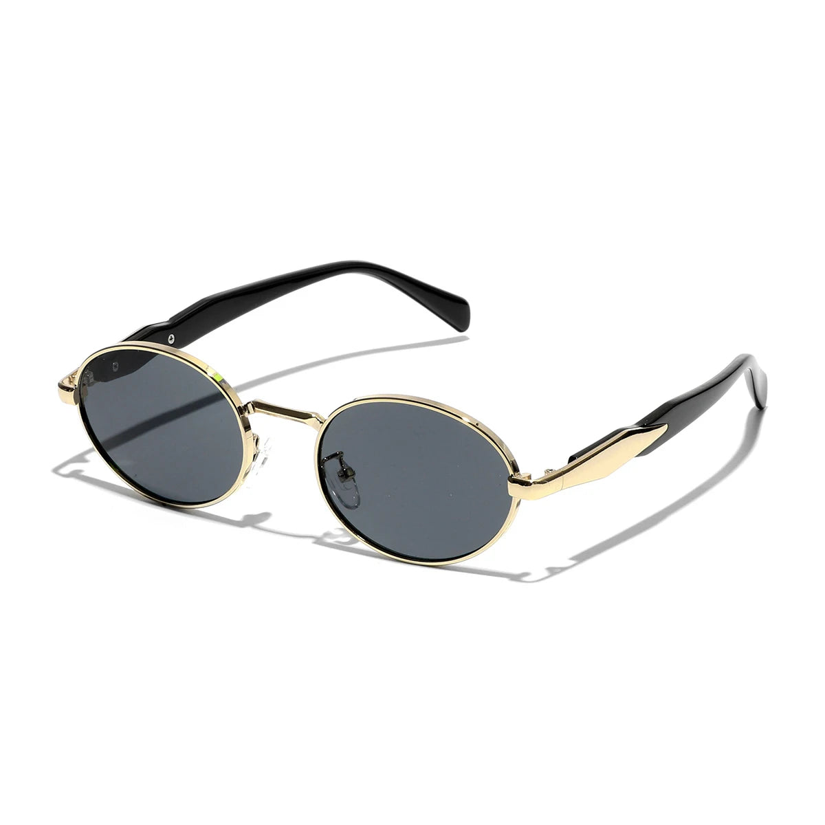 Ruiao 2026 Fashion Oval Sunglasses for Women Luxury Designer Metal Frame UV400 Sun Protection Shades Brand New Arrival Eyewear