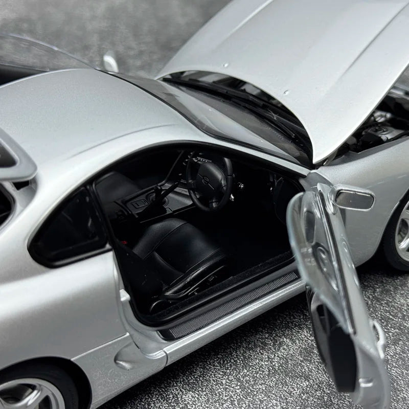 WHELART Diecast model 1/18  Ty SUPRA A80 Metal Car model Static display collection holiday gifts