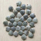 Wholesale 50pcs/lot Assorted heart natural stone charms fashion pendants 20mm for jewelry making Good Quality