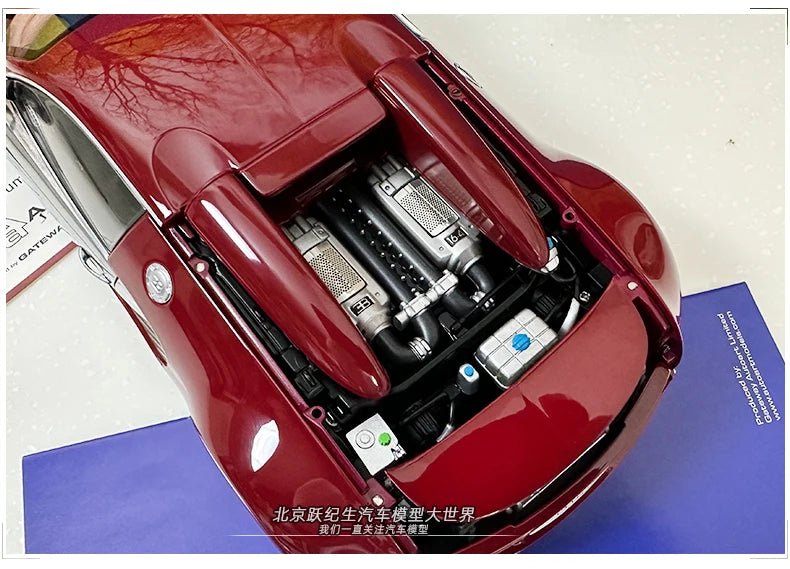 AUTOART 1:18 Bugatti  Veyron Sports car alloy car model plated interphase  Personal collection gift Compan