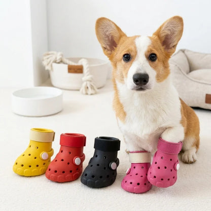 Summer Breathable Dog Sandals Soft Sole Outdoor Clogs All Season Pet Booties Small & Medium Dogs