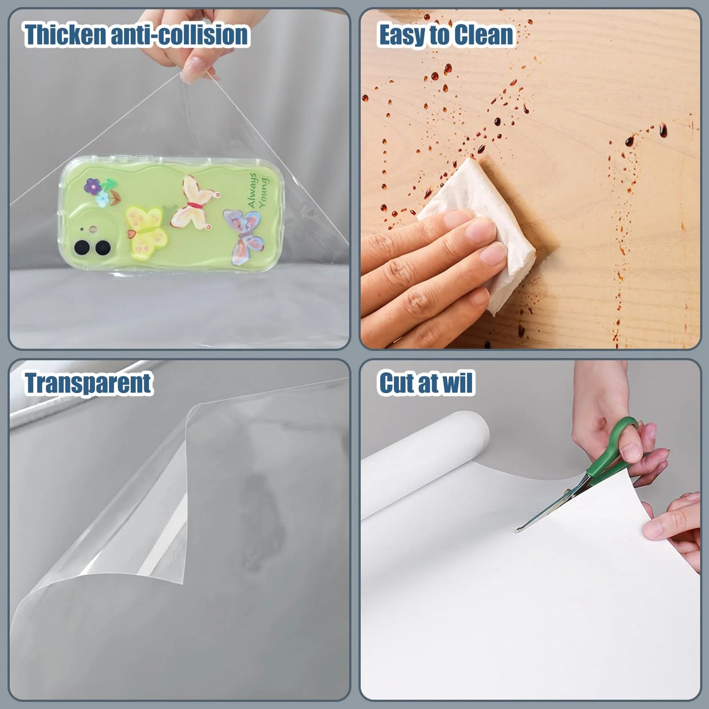 1 Roll Anti Cat Scratch Furniture Protector Tape Self-Adhesive PVC Transparent Tape Couch Guard Pads Stickers for Couch Sofa
