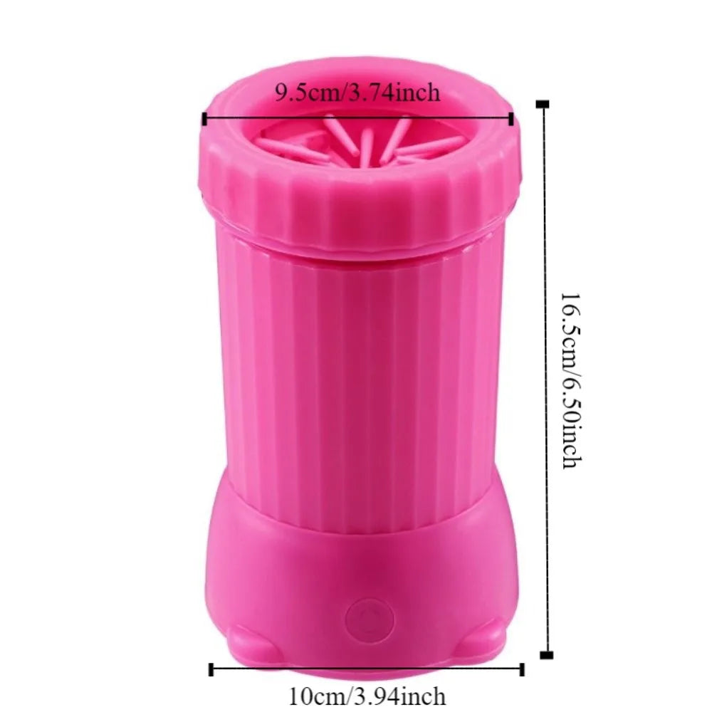 Paw Cleaner Cup USB Rechargeable Dog Foot Washer Portable Detachable Automatic Paw Cleaner Electric Pet Paw Washer Foot Cleaning