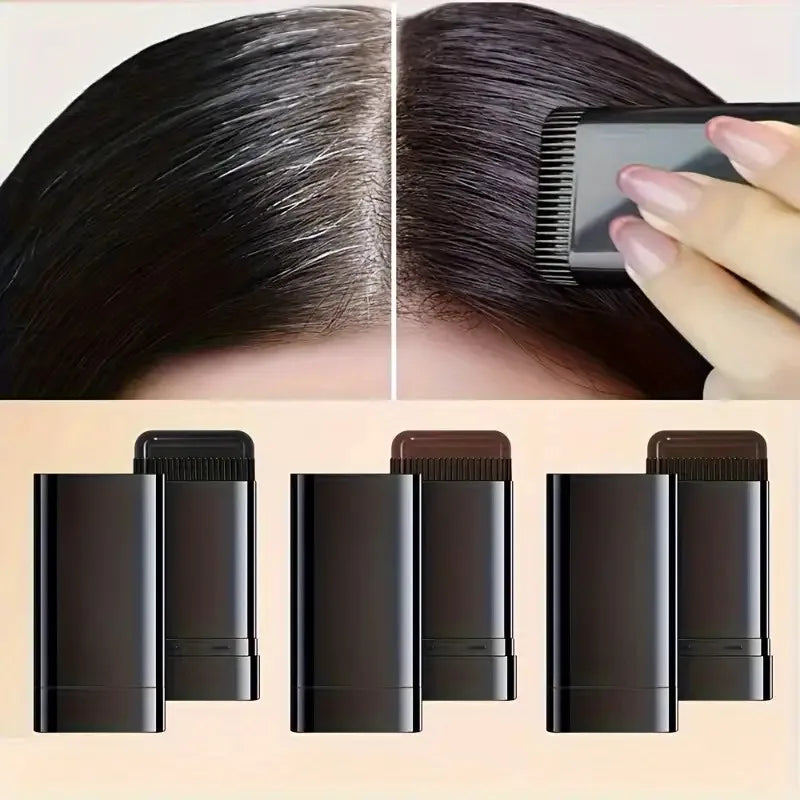 Hair Color Stick with Comb – Waterproof & Sweat-Resistant Temporary Hair Dye, Ergonomic Smooth Handle (Comfortable Grip)