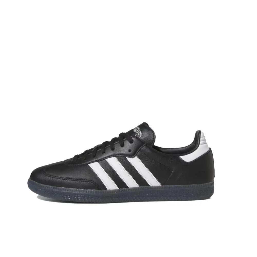 adidas Originals SAMBA OG Soft upper for comfortable feel Low-top skate shoes Unisex style Black, white, gray B75806