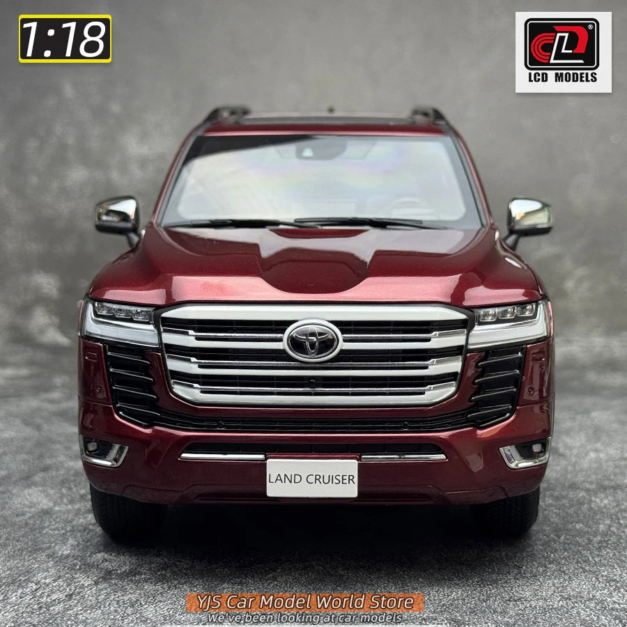 LCD Diecast model 1/18 scale Land Cruiser LC300 ZX SUV Metal car model Static display collection holiday gifts