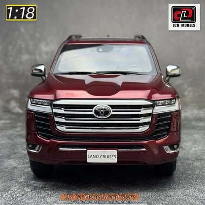 LCD Diecast model 1/18 scale Land Cruiser LC300 ZX SUV Metal car model Static display collection holiday gifts