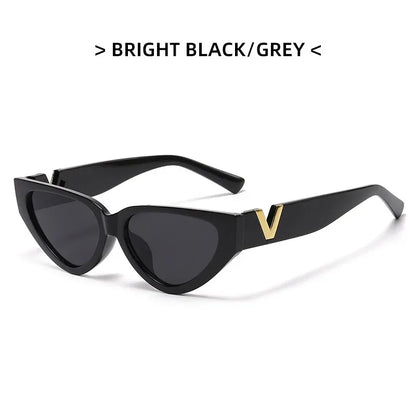 INS Cat Eye Sunglasses Women 2026 Fashion Triangle Vintage Sun Glasses Female Brand Designer Retro Glasses Shades Oculos De Sol