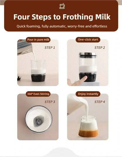 New mini Convenient Electric Milk Frother Self Milk Pulling Frother Cappuccino Stirrer Latte Coffee Hot & Cold Froth Maker