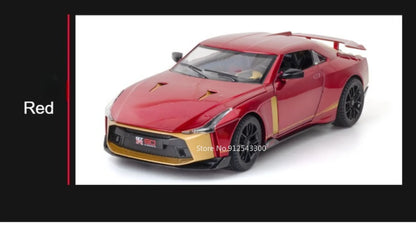 Valkyrie GT-R50 Sports 1:24 Car Model Toy Diecast Alloy Doors Opened Sound Light Supercar Collectible Ornaments Toy Gifts