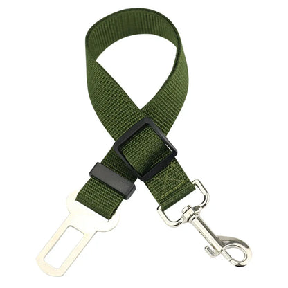 Adjustable Pet Dog Cat Car Seat Belt for Dogs Harness Leash Small Medium Travel Clip French Bulldog Dog Accessories Supplies