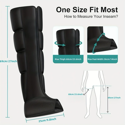 Air Pressure Leg Massager Foot Massage Boots Kneading Squeeze Deep Relaxation Calf With Remote Control