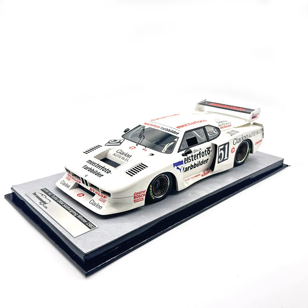 M1 Turbo DRM Salzburgring Winner 1981 #51 1/18 Scale Resin Model Car Birthday Collection Gift Toy Scene Matching