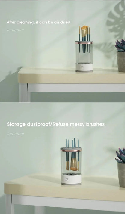 Automatic Rotating Makeup Brush Cleaner Electric Cosmetic Brush Washing Machine