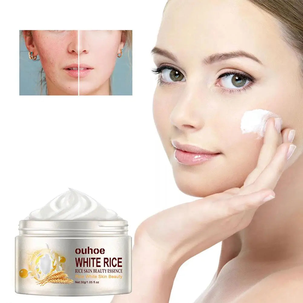 White Rice Whitening Cream – Anti-Aging, Anti-Wrinkle, Deep Moisturizing Face Cream (5 Pcs Set)