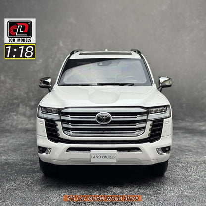 LCD Diecast model 1/18 scale Land Cruiser LC300 ZX SUV Metal car model Static display collection holiday gifts
