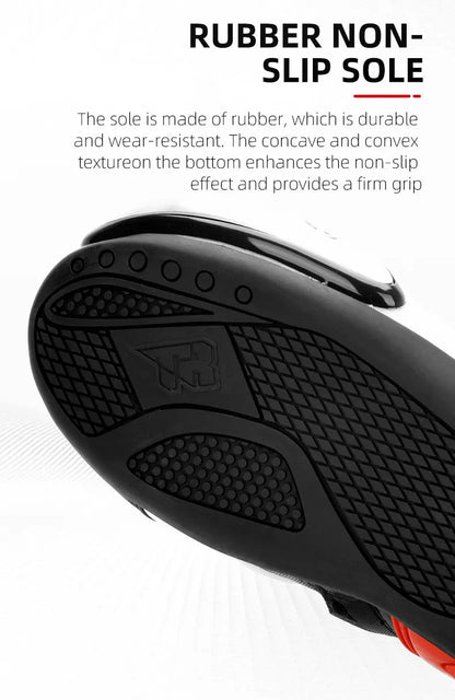 Professional Motorcycle Boots Men Motocross Off Road Racing Boots Wear Resistant Botas Moto Anti-slip Motorcyclist Shoes