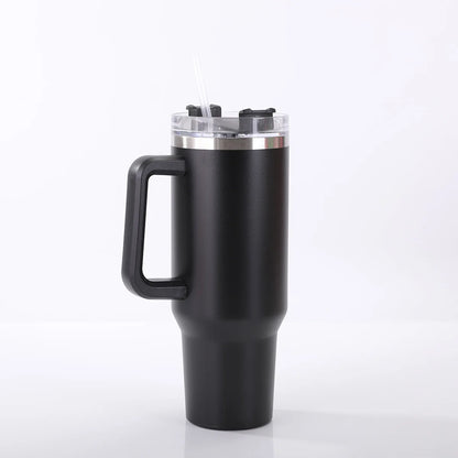 Personalized 40oz Customized Thermos Cups/Handle & Straw - Custom Name/Photo Insulated Stainless Steel Cup