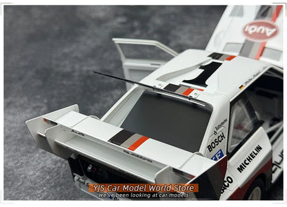 AUTOART 1/18 Audi Sport Quattro S1 Pikes Peak 1987 #1  Racing car model Car model Static ornament Collect Metal material