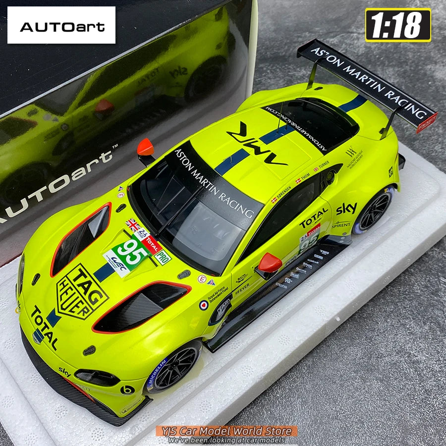 AUTOart 1/18 SCALE Aston Martin Vantage GTE Le Mans Pro 2018 Car model Static collection Furniture for display