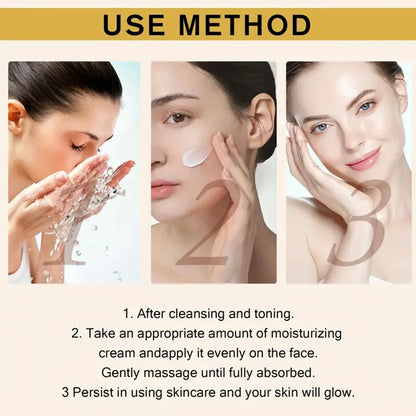 YOUNGCOME Rice washing water moisturizin g face cream, suitable for dry and rough skin, Improves the texture of skin