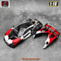 LCD Diecast car model 1:18 McLaren Senna GTR car model metal static display collection