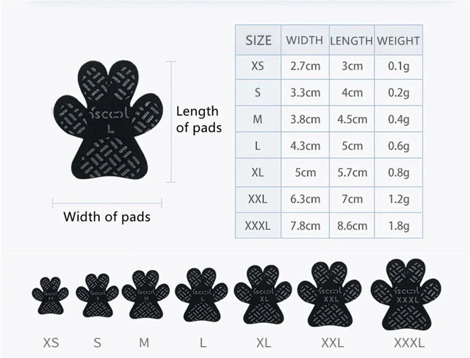 Paw Protectors Dog Anti-Slip Pads Waterproof Self Adhesive Shoes Booties Sock Replacement Foot Patch To Keeps Dogs from Slipping