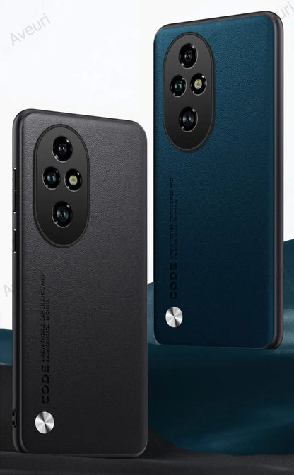 Luxury PU Leather Case For Honor 200 Pro Back Cover Matte Silicone Full Protection Phone Case For Honor 200 Lite 5G Honor200 Pro