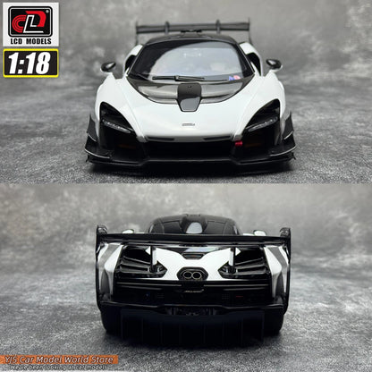 LCD Diecast car model 1:18 McLaren Senna GTR car model metal static display collection
